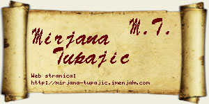 Mirjana Tupajić vizit kartica